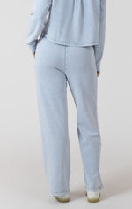 Load image into Gallery viewer, Washed light Blue Knit Pant