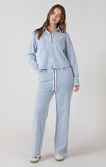 Load image into Gallery viewer, Washed light Blue Knit Pant