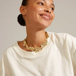 Load image into Gallery viewer, Pulse Recycled Gold Statement Necklace