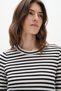 Dagna Striped Crew Neck T-Shirt