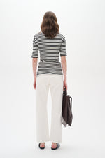 Load image into Gallery viewer, Dagna Striped Crew Neck T-Shirt
