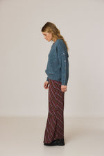 Load image into Gallery viewer, Textured V-Neck Sweater with Button Detail

