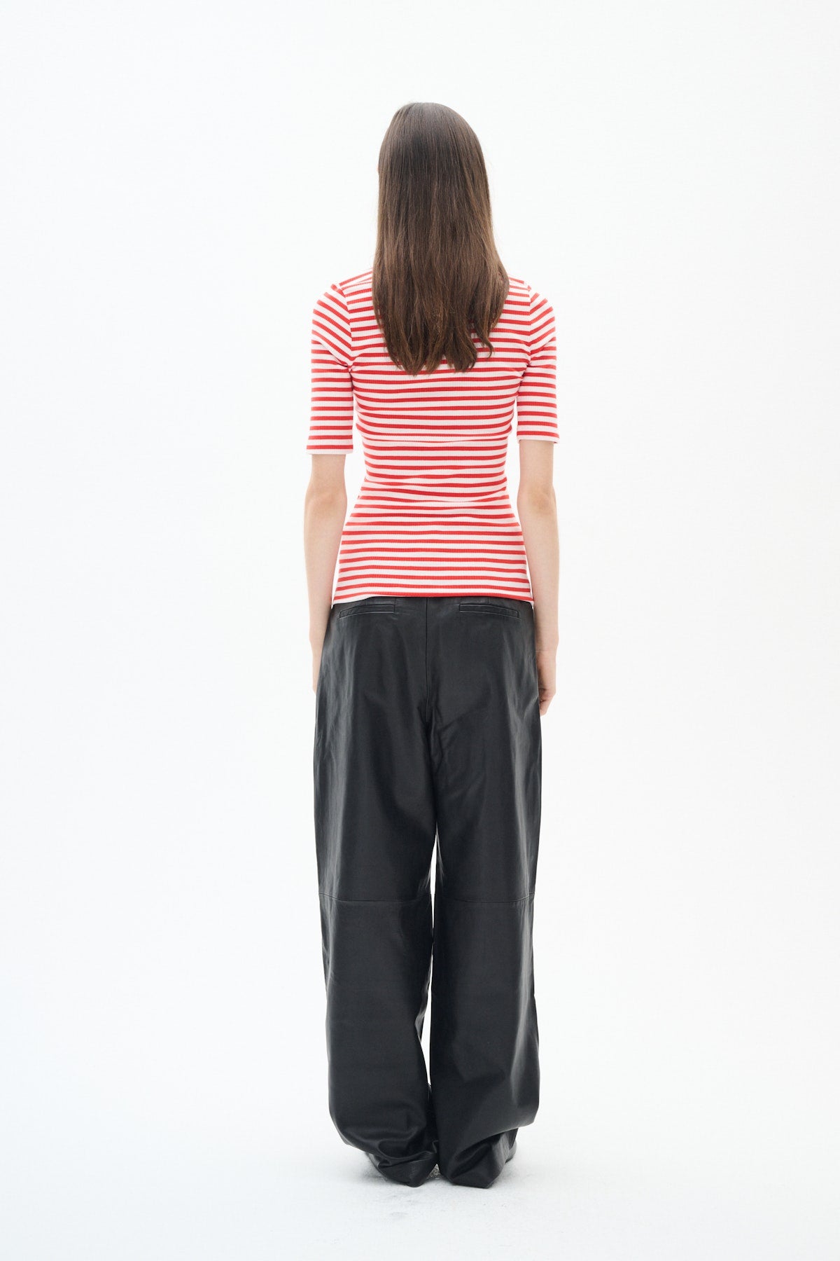 Dagna Striped Crew Neck T-Shirt