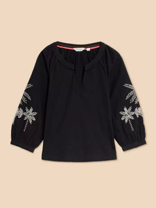 Millie Mixed Embroidered Top