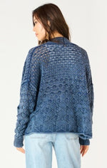 Load image into Gallery viewer, Washed Indigo Cardigan
