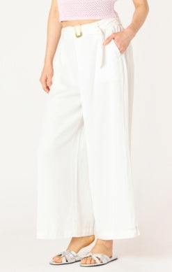 Belted Wide Leg Trouser