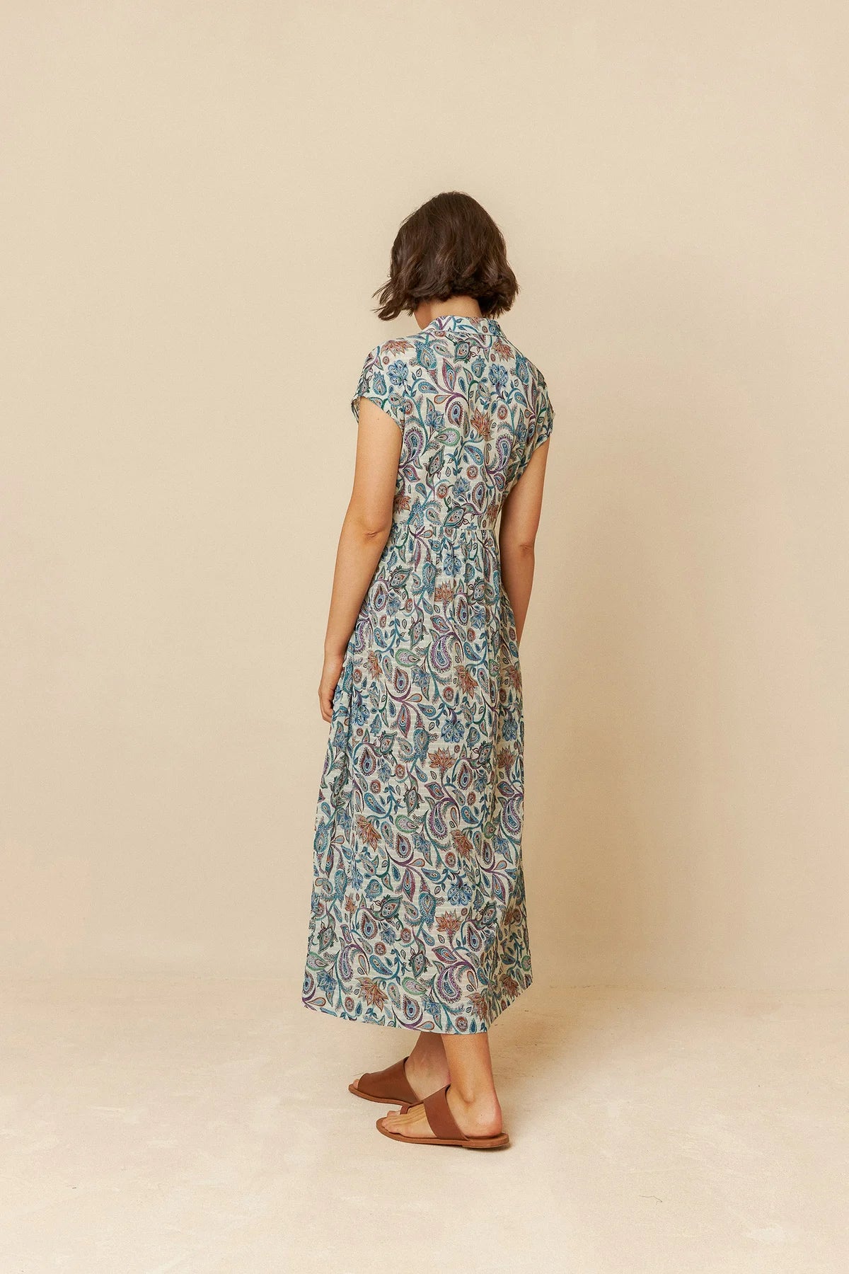 Romantic Paisley Print Wrap Dress