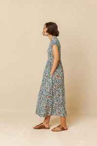 Romantic Paisley Print Wrap Dress