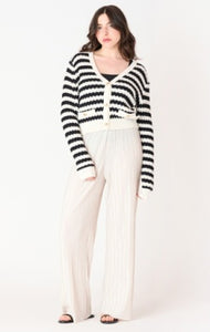 Textured Stripe Cardigan