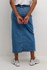 Load image into Gallery viewer, Sinem High Waisted Denim Skirt
