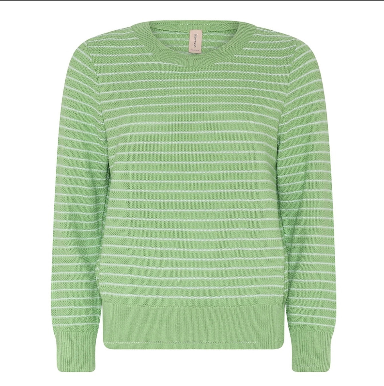 Green Pin Stripe Pullover