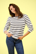 Load image into Gallery viewer, Nautical Stripe Pullover

