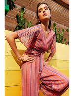 Load image into Gallery viewer, Striped Wrap Top
