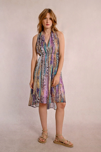 Abstract Animal Print Dress