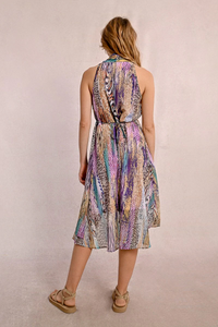 Abstract Animal Print Dress
