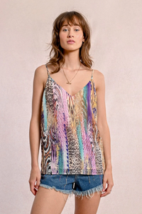 Abstract  Animal Print Cami