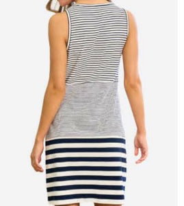 Sleeveless Stripe T-Shirt Dress