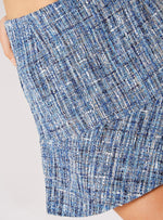 Load image into Gallery viewer, Textured Tweed Ruffle Skirt

