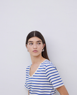 Load image into Gallery viewer, V-Neck Striped T-Shirt
