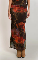Load image into Gallery viewer, Mesh Floral Skirt

