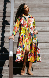 Jot Abstract Midi Dress