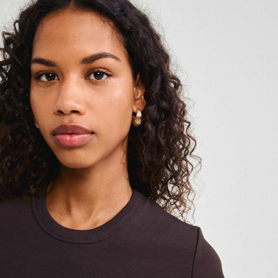 Asle Half Hoop Textured Earrings