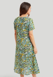 Connie Palm Print Dress