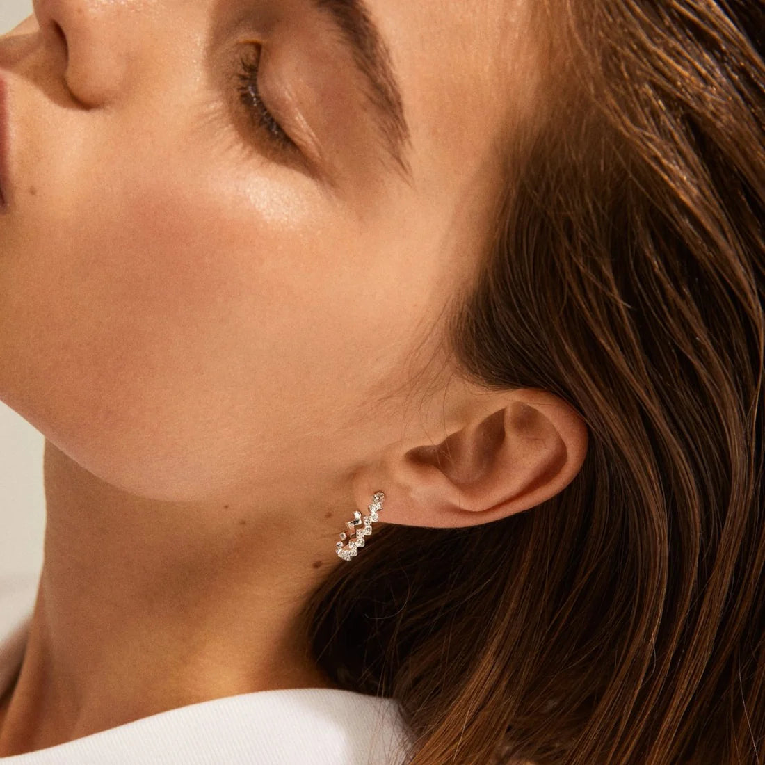 Jolene Crystal Hoops