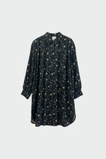 Load image into Gallery viewer, Floral Print Shirt Collar Dress
