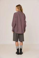 Load image into Gallery viewer, Masculine Multi position Striped Shirt

