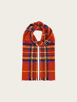 Load image into Gallery viewer, Checkered Wool Scarf
