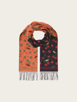 Load image into Gallery viewer, Double Face Cashmink Scarf with Cherry Design
