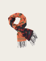 Load image into Gallery viewer, Double Face Cashmink Scarf with Cherry Design
