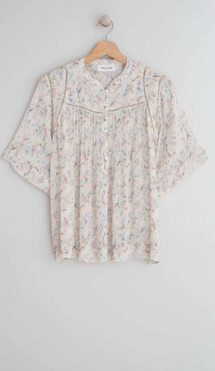 Fluted Georgette Shirt