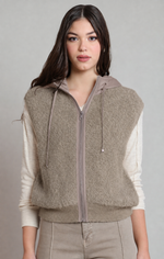 Load image into Gallery viewer, Hooded Boucle Vest
