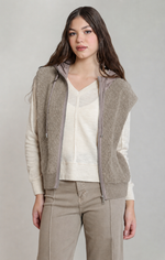 Load image into Gallery viewer, Hooded Boucle Vest
