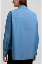 Load image into Gallery viewer, Meaghan Solid Cotton Button Up Shirt
