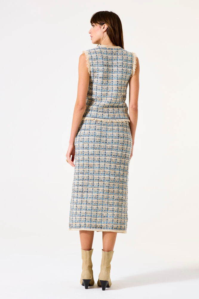 Textured Pencil Skirt