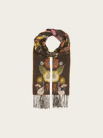 Load image into Gallery viewer, Cashmink Scarf with a Floral Pattern
