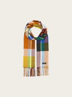 Load image into Gallery viewer, Checkered Cashmink Scarf with Small Herringbone design
