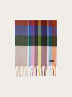 Load image into Gallery viewer, Checkered Cashmink Scarf with Small Herringbone design
