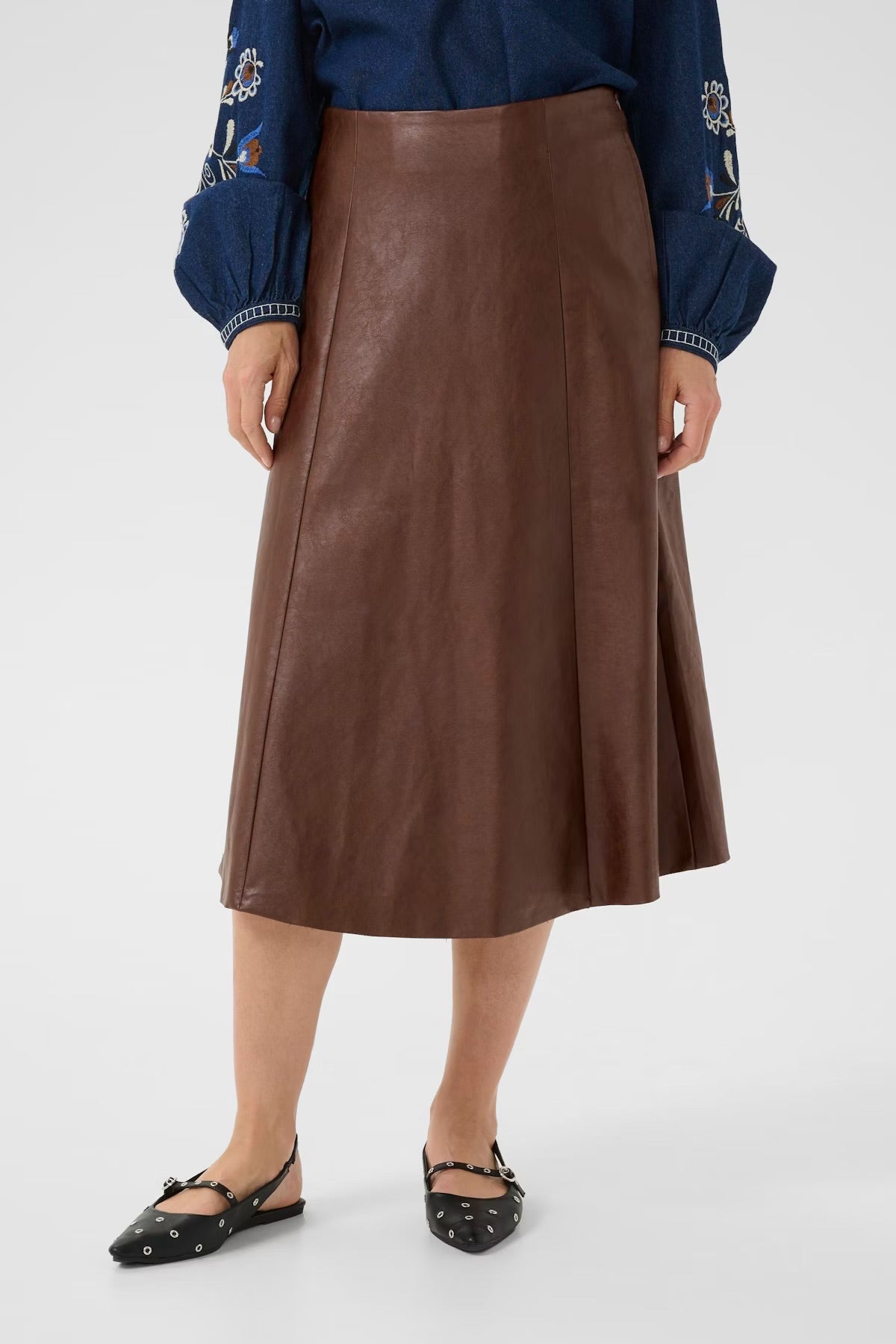 Paloma Faux Leather Skirt