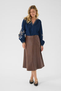Paloma Faux Leather Skirt
