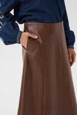 Load image into Gallery viewer, Paloma Faux Leather Skirt
