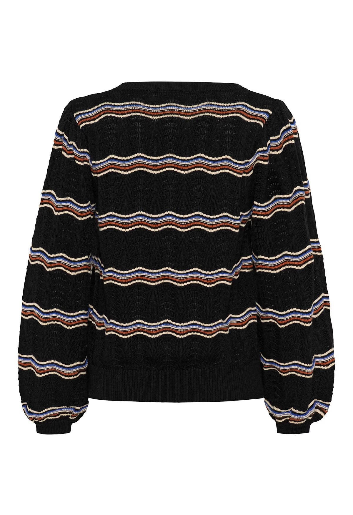 Wavy Knit Pullover