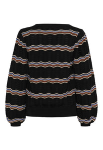 Wavy Knit Pullover
