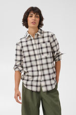 Load image into Gallery viewer, Yani Shirt in Dark Navy &amp; Mole Check
