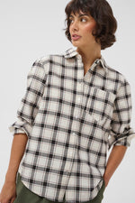 Load image into Gallery viewer, Yani Shirt in Dark Navy &amp; Mole Check
