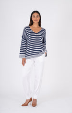 Load image into Gallery viewer, Nautical Striped Sweater
