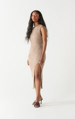 Load image into Gallery viewer, Textured Check Sleeveless Dress
